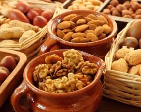 Nuts are prohibited for gastritis